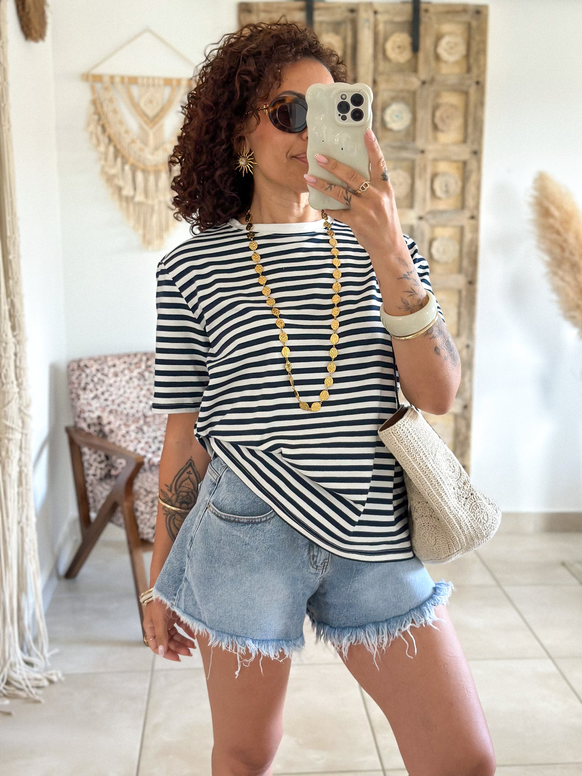 T-shirt Jody - Rayé marine