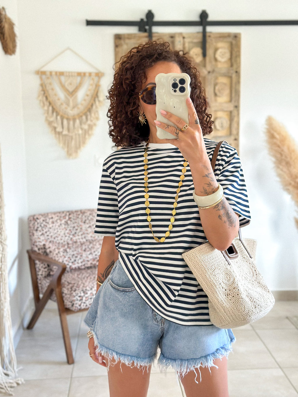 T-shirt Jody - Rayé marine