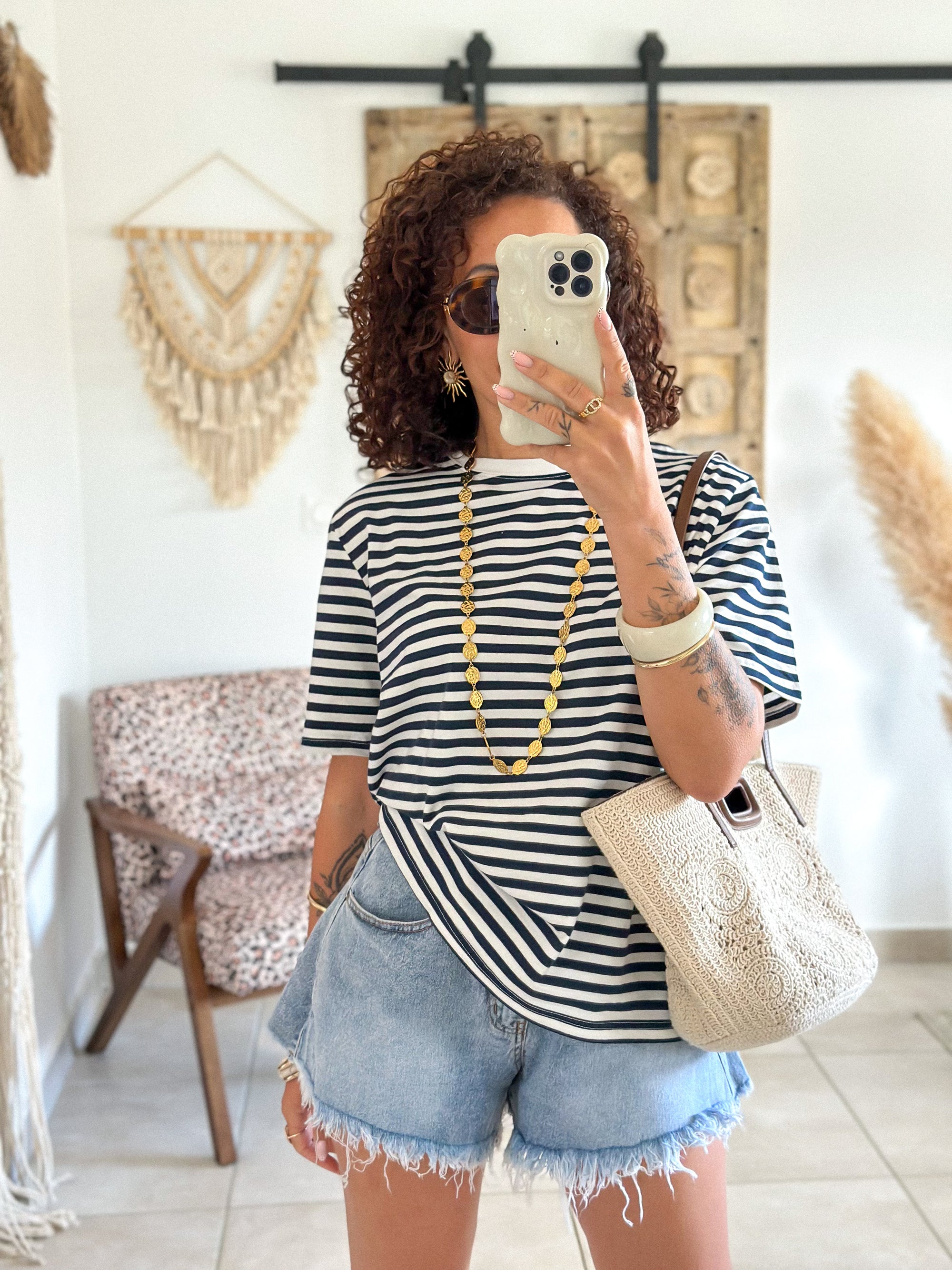 T-shirt Jody - Rayé marine