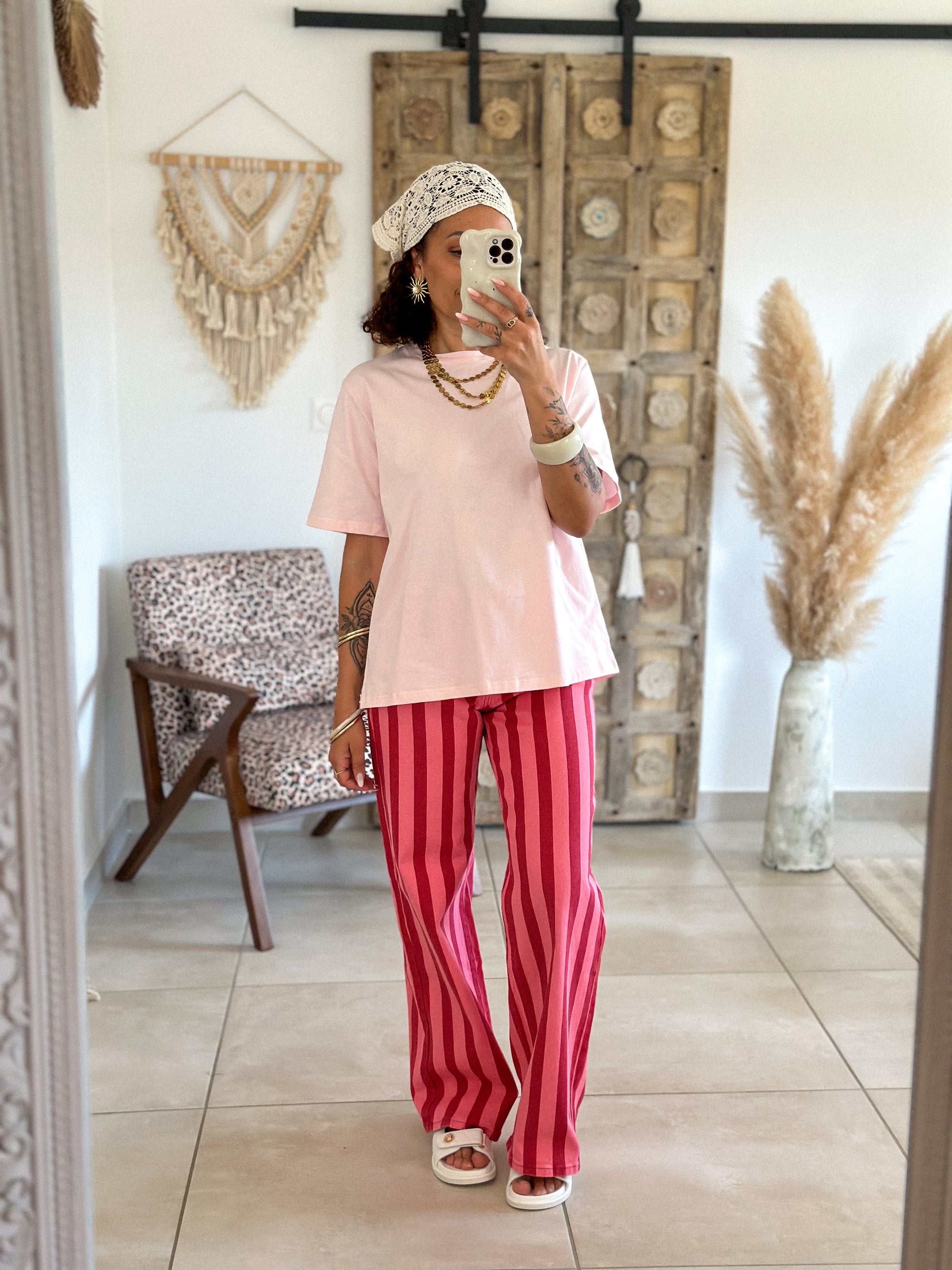 T-Shirt Coeur - Rose
