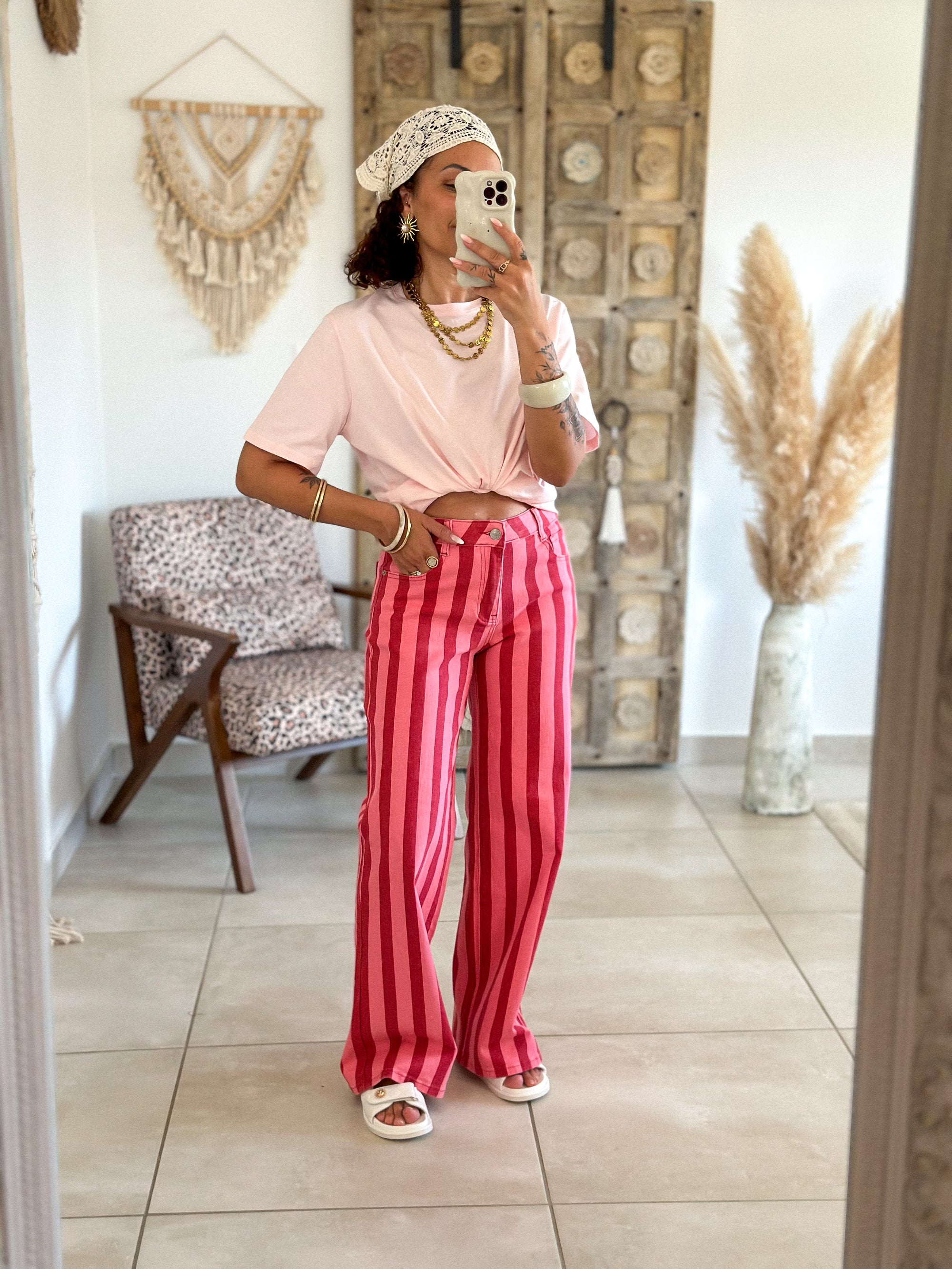 T-Shirt Coeur - Rose