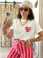 T-Shirt Self Love - Blanc