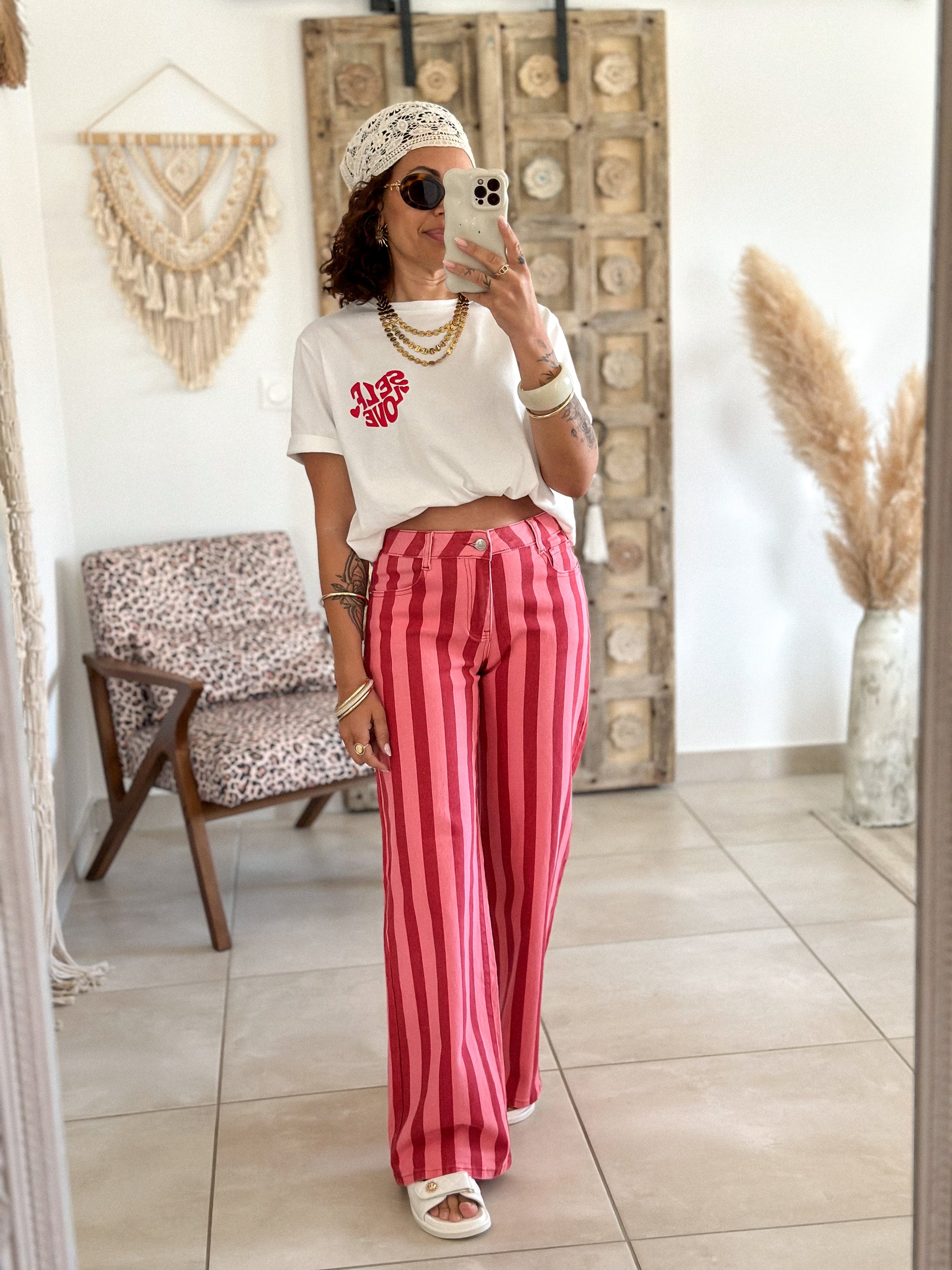 T-Shirt Self Love - Blanc