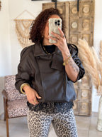 T-shirt Solene - Dentelle noir