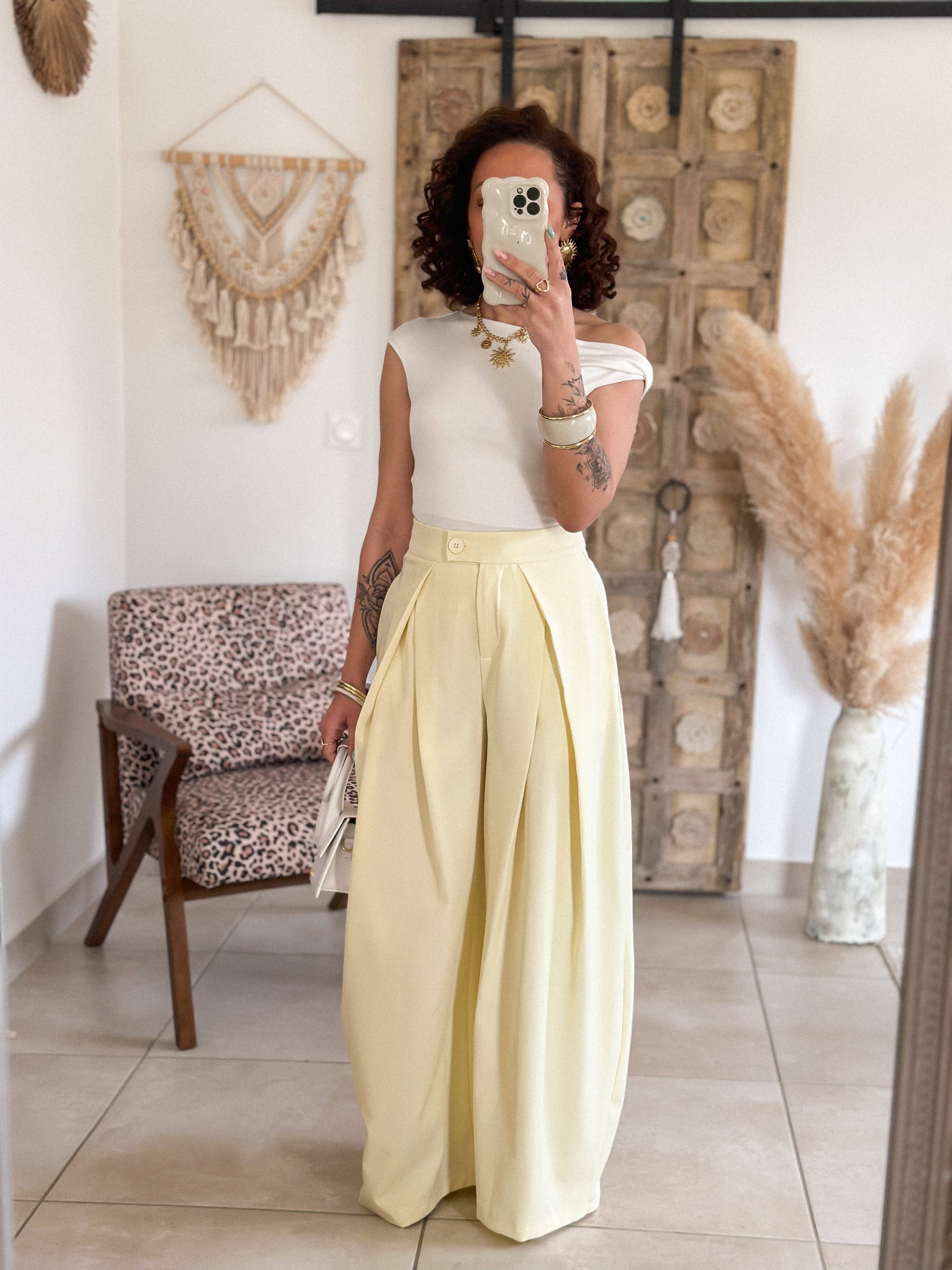 Top Max - Asymétrique jaune