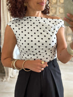 Top Engy - Blanc pois noir