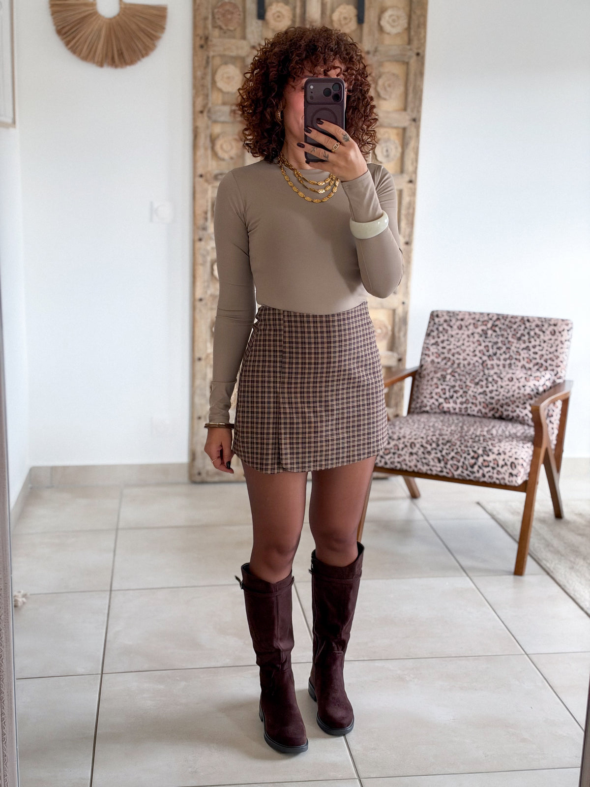 Top Clemence - Beige taupe