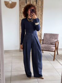 Top Clemence - Bleu marine