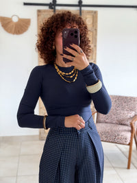 Top Clemence - Bleu marine