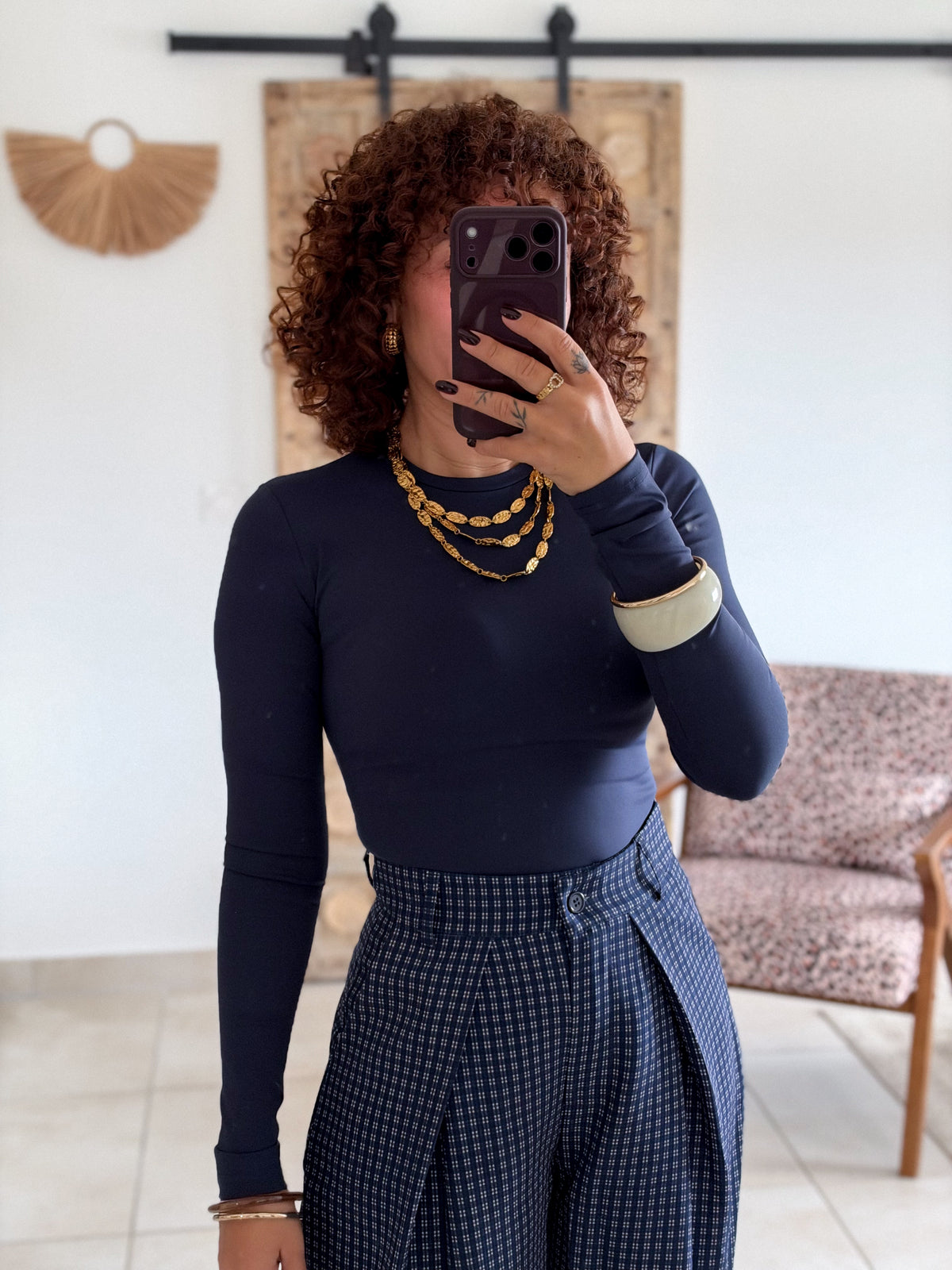 Top Clemence - Bleu marine