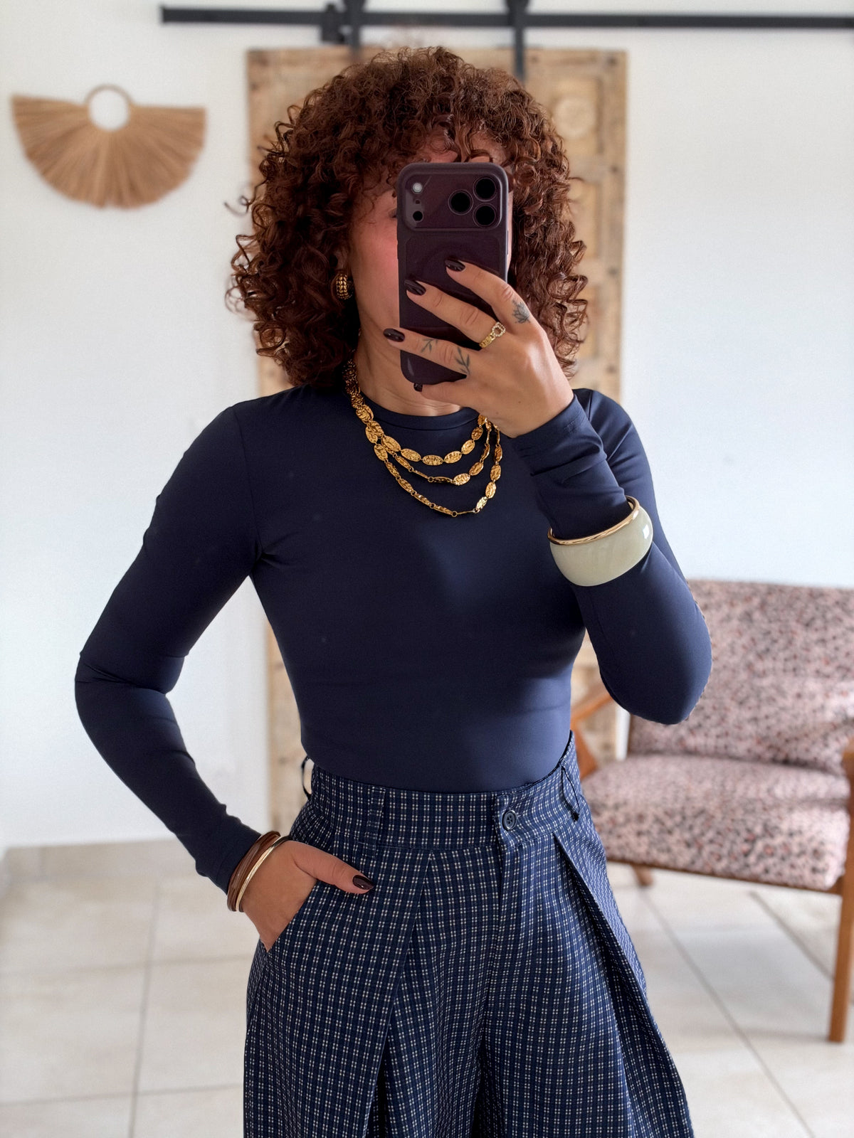 Top Clemence - Bleu marine
