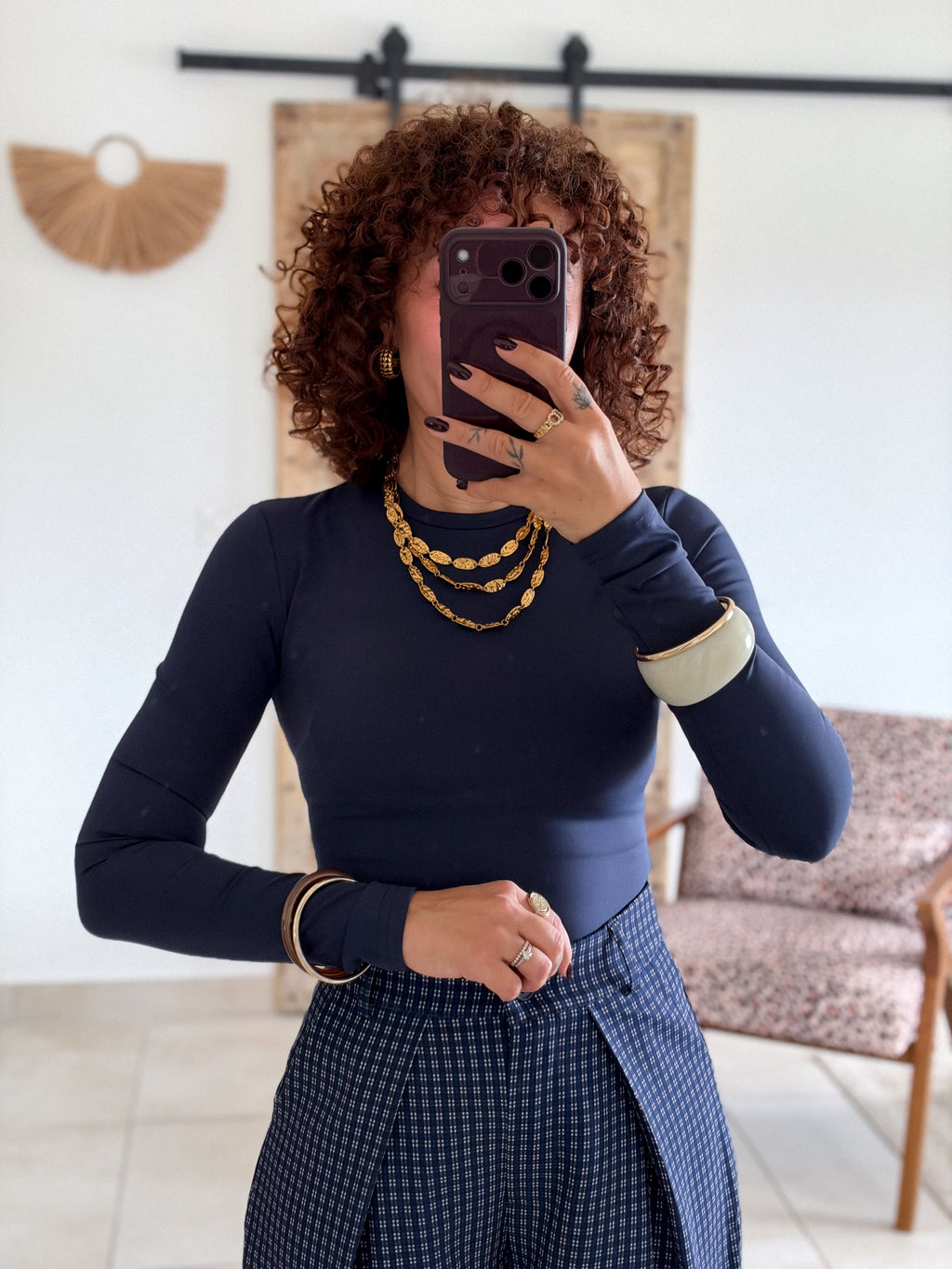 Top Clemence - Bleu marine