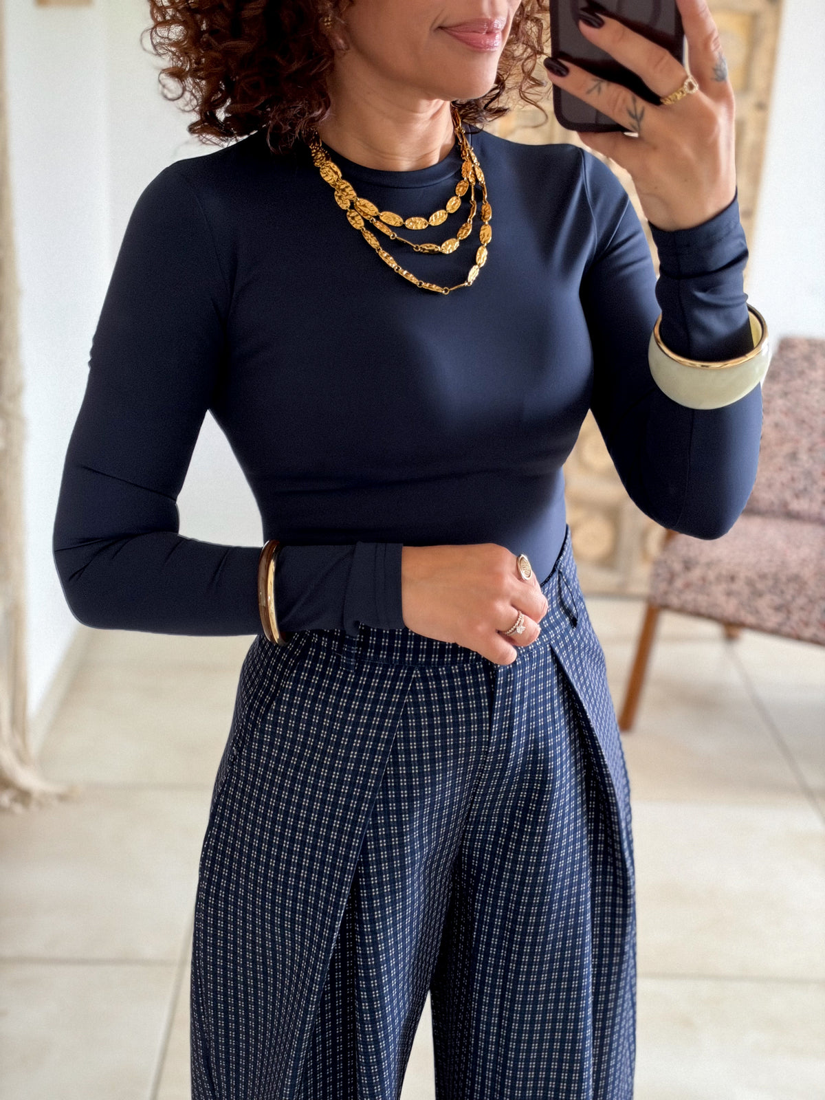 Top Clemence - Bleu marine