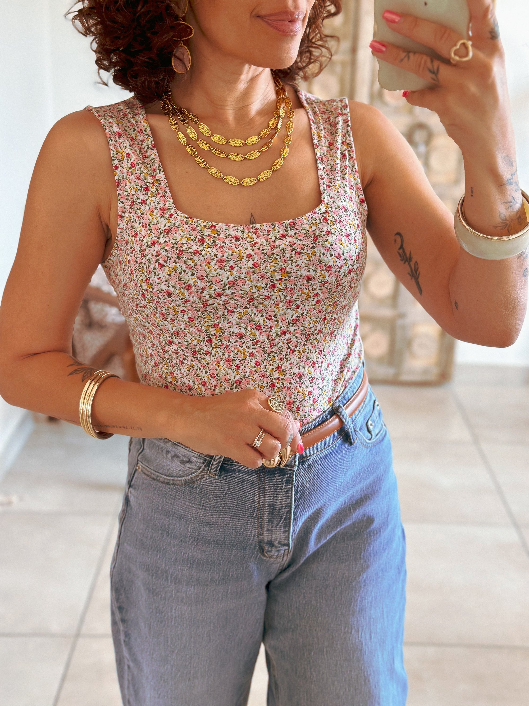 Top Lucy - Fleuri liberty