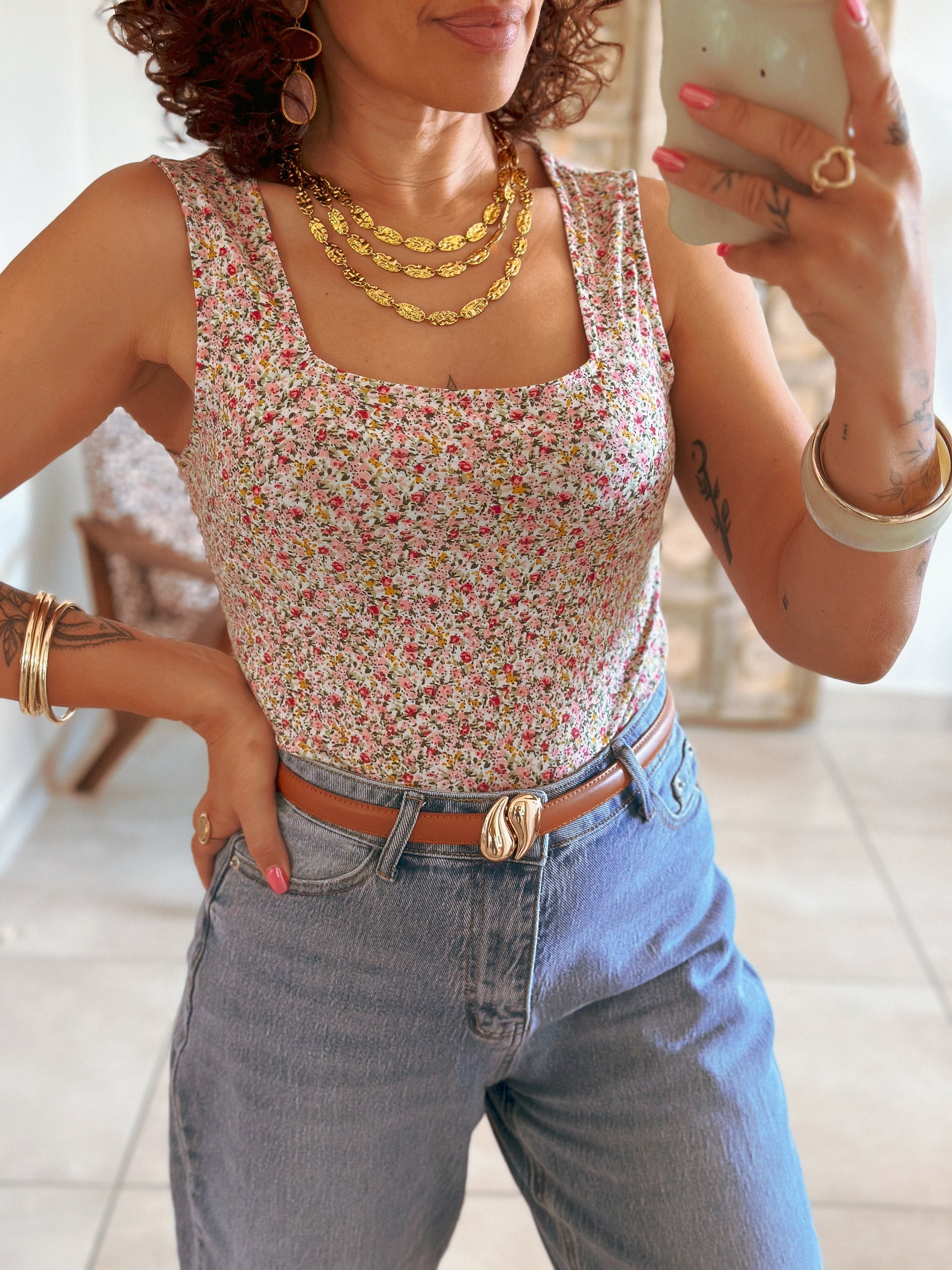 Top Lucy - Fleuri liberty