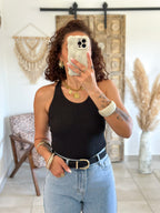 Top Lou - Noir dos dentelle