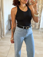 Top Lou - Noir dos dentelle