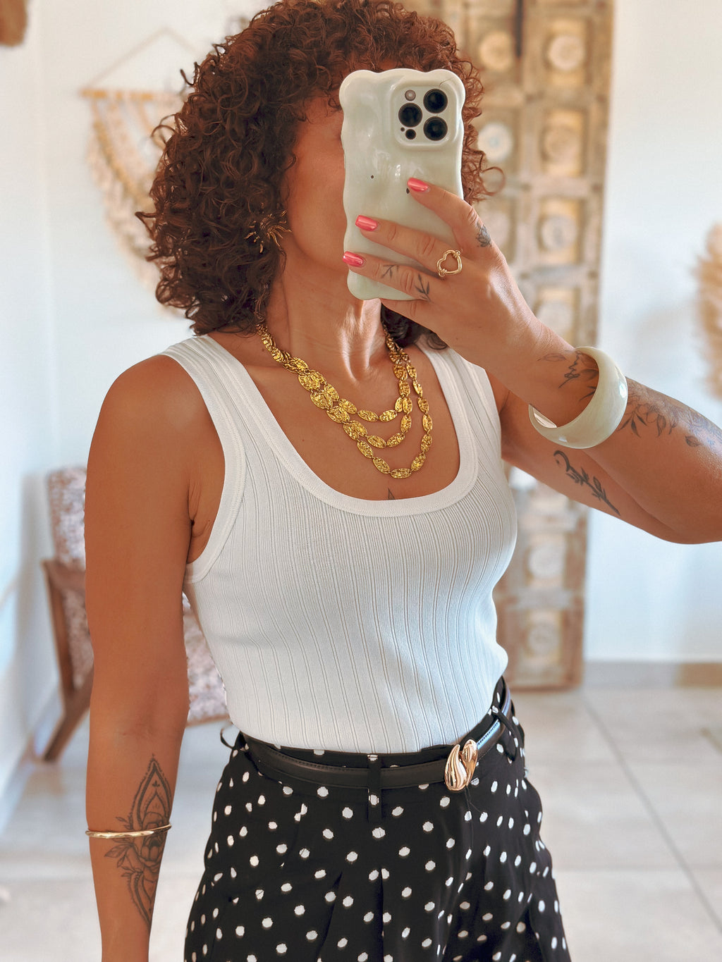 Top Dakota - Maille blanche