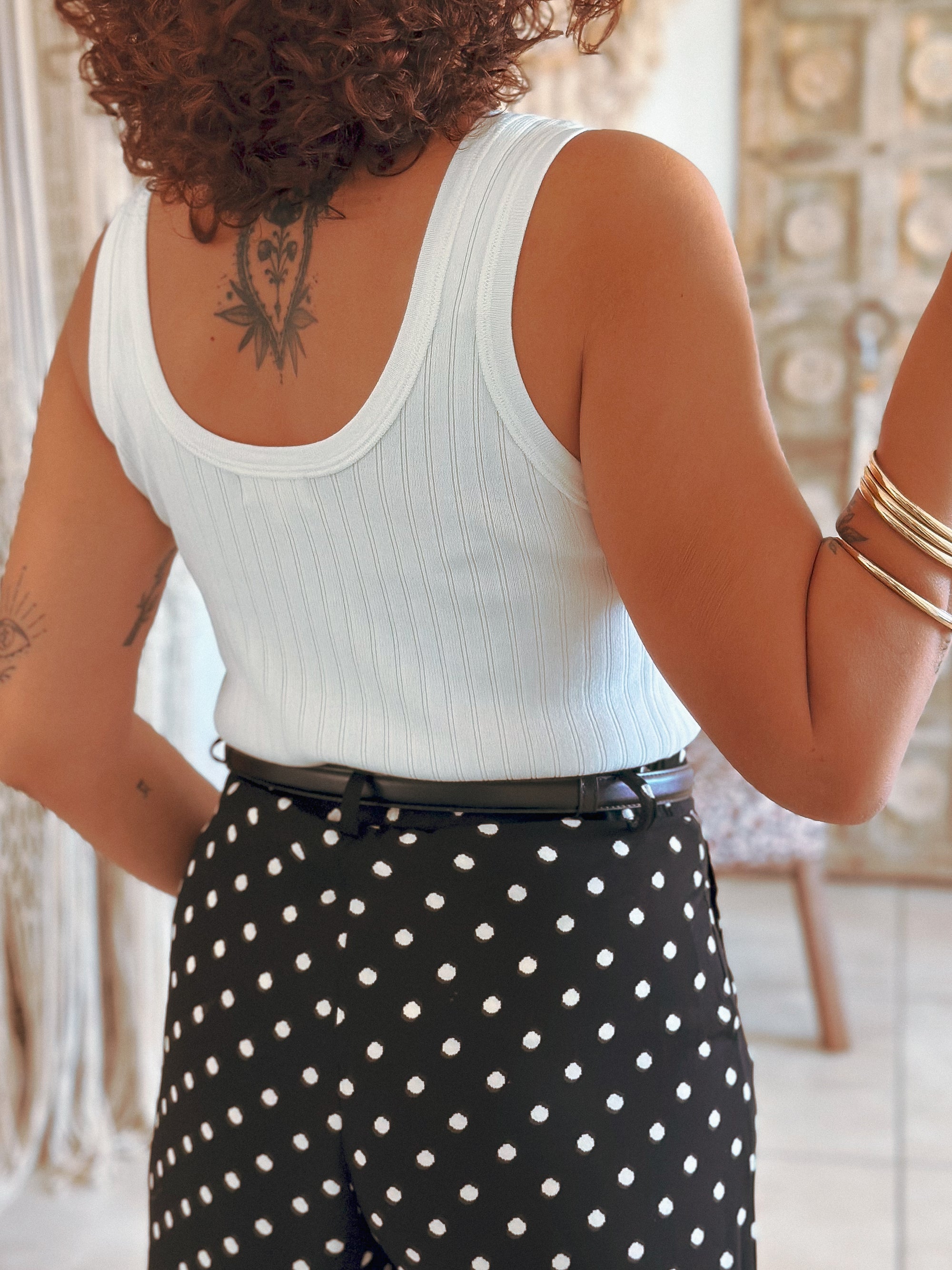 Top Dakota - Maille blanche