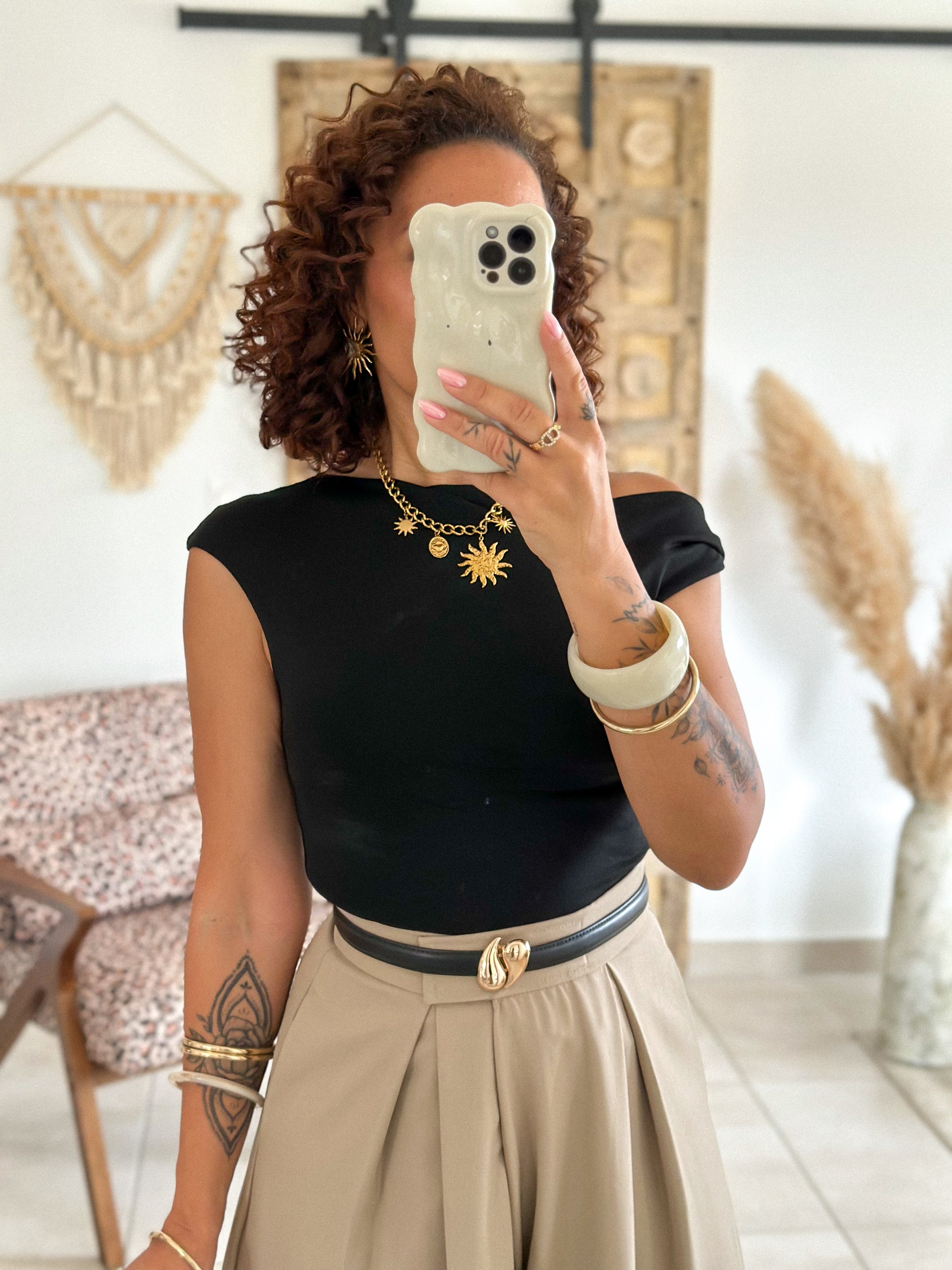 Top Max - Asymétrique noir