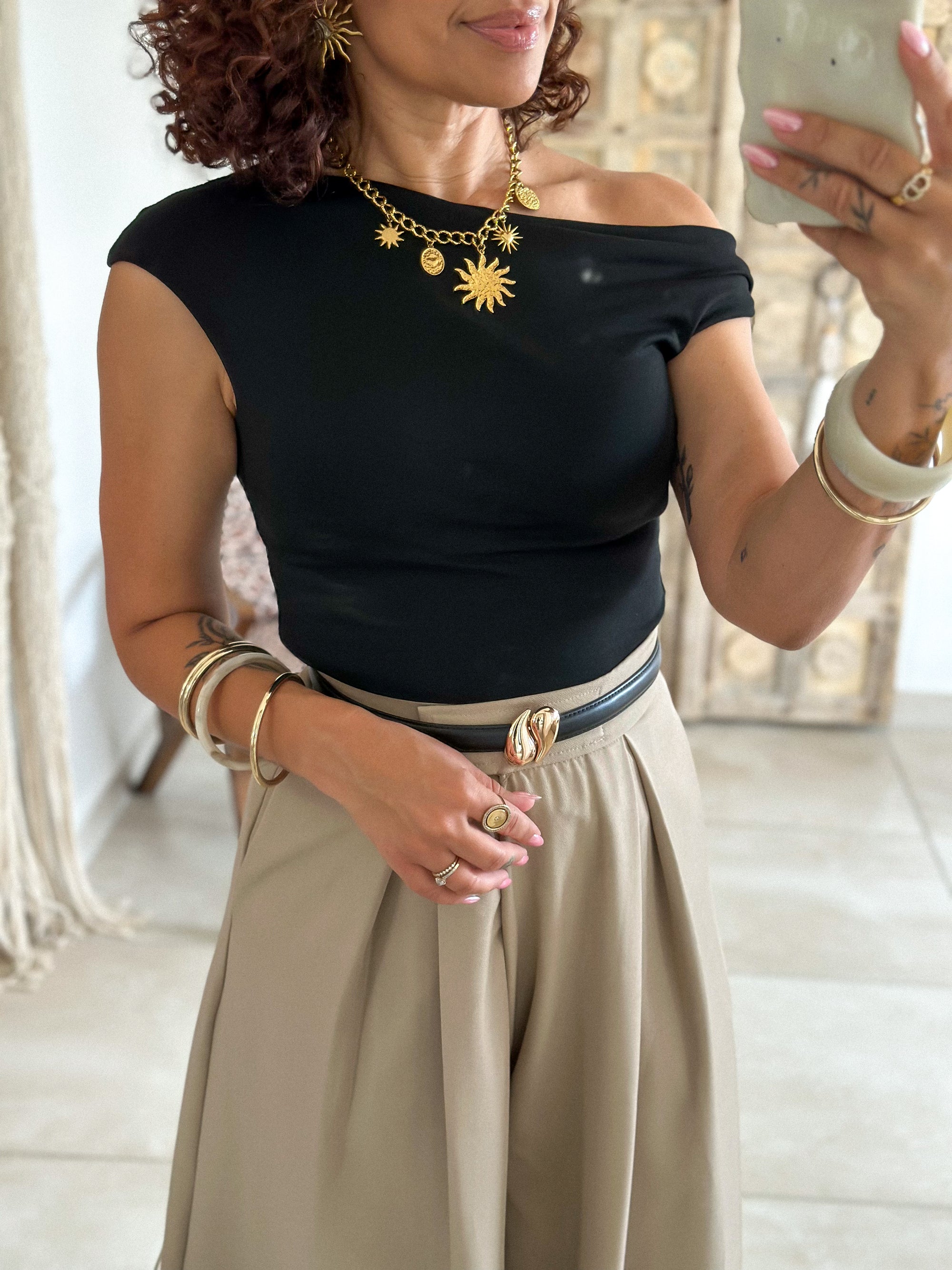 Top Max - Asymétrique noir