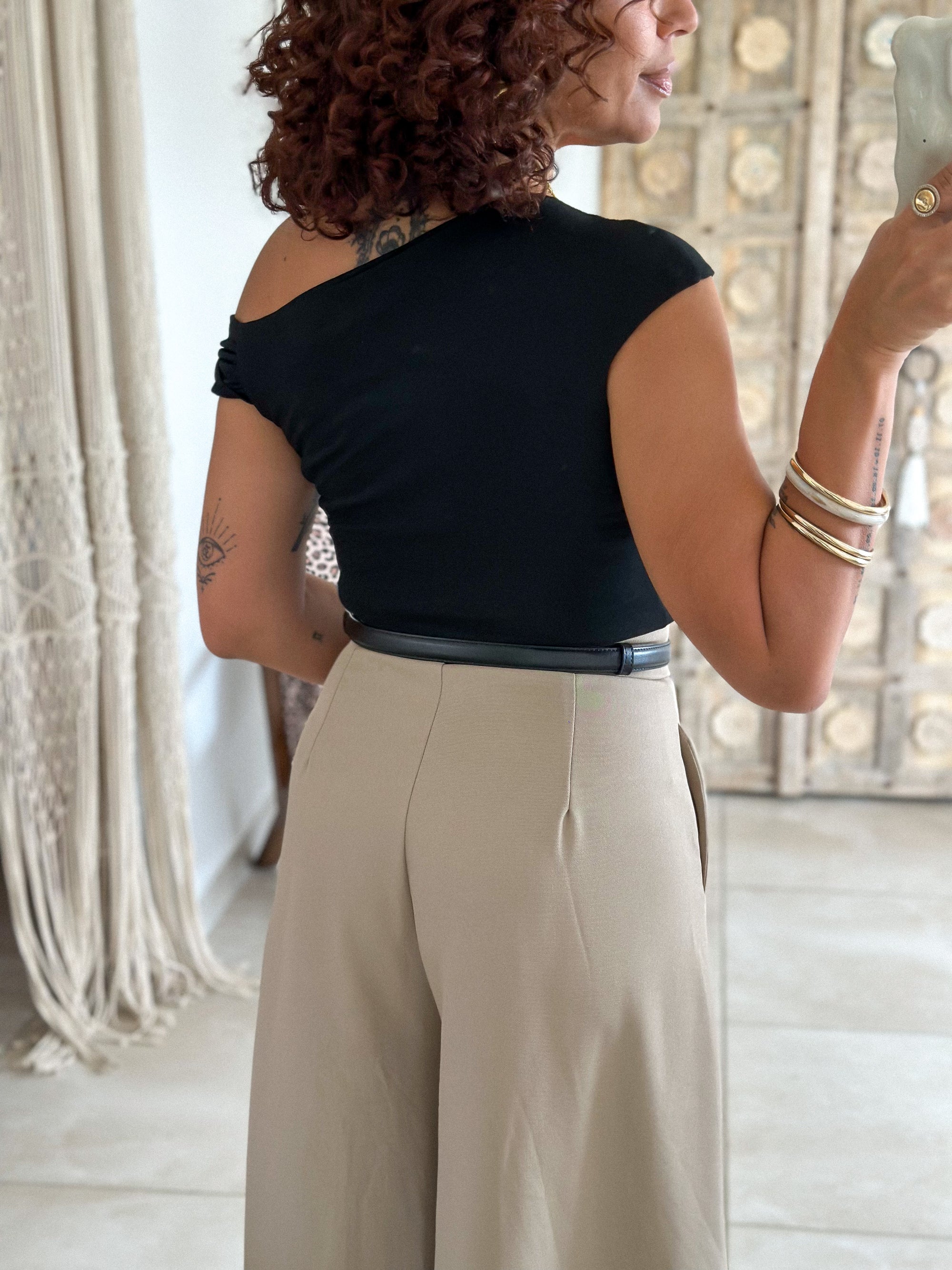Top Max - Asymétrique noir