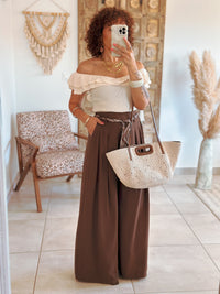 Victoria Top - Beige knit