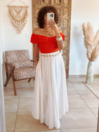 Top Victoria - Maille orange