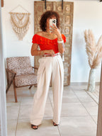 Top Victoria - Maille orange