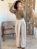 Top Lina – Manches longues Olive