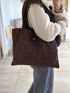 Totebag Amour - Léopard