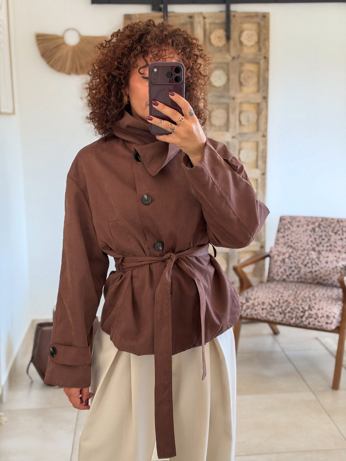 Trench Margot – Chocolat