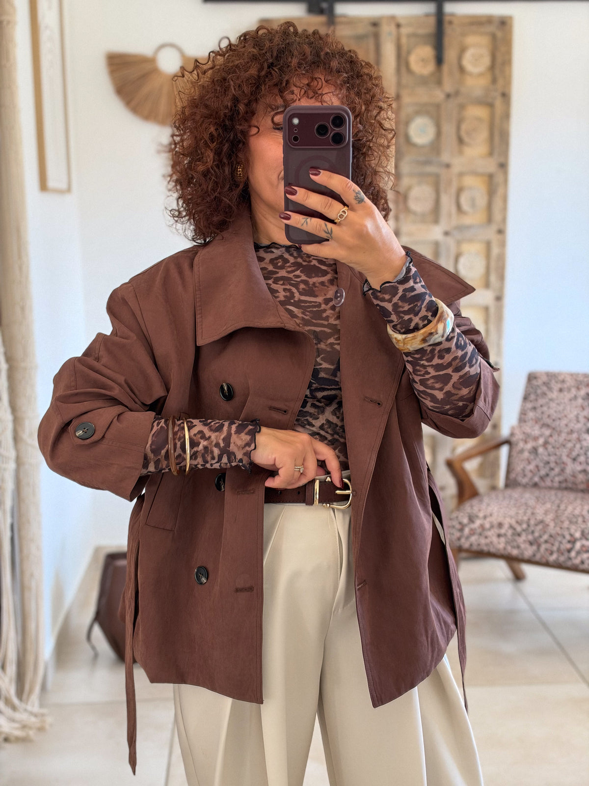 Trench Margot – Chocolat
