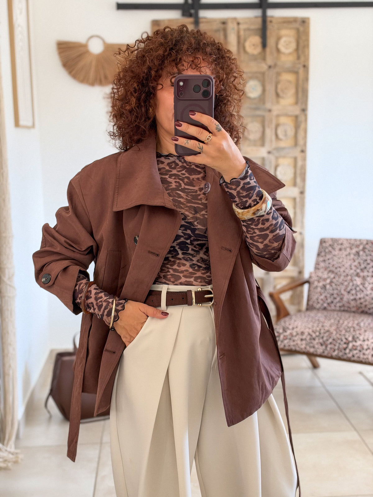 Trench Margot – Chocolat