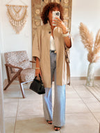Trench Mika - Oversize beige taupe