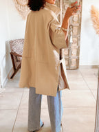 Trench Mika - Oversize beige taupe