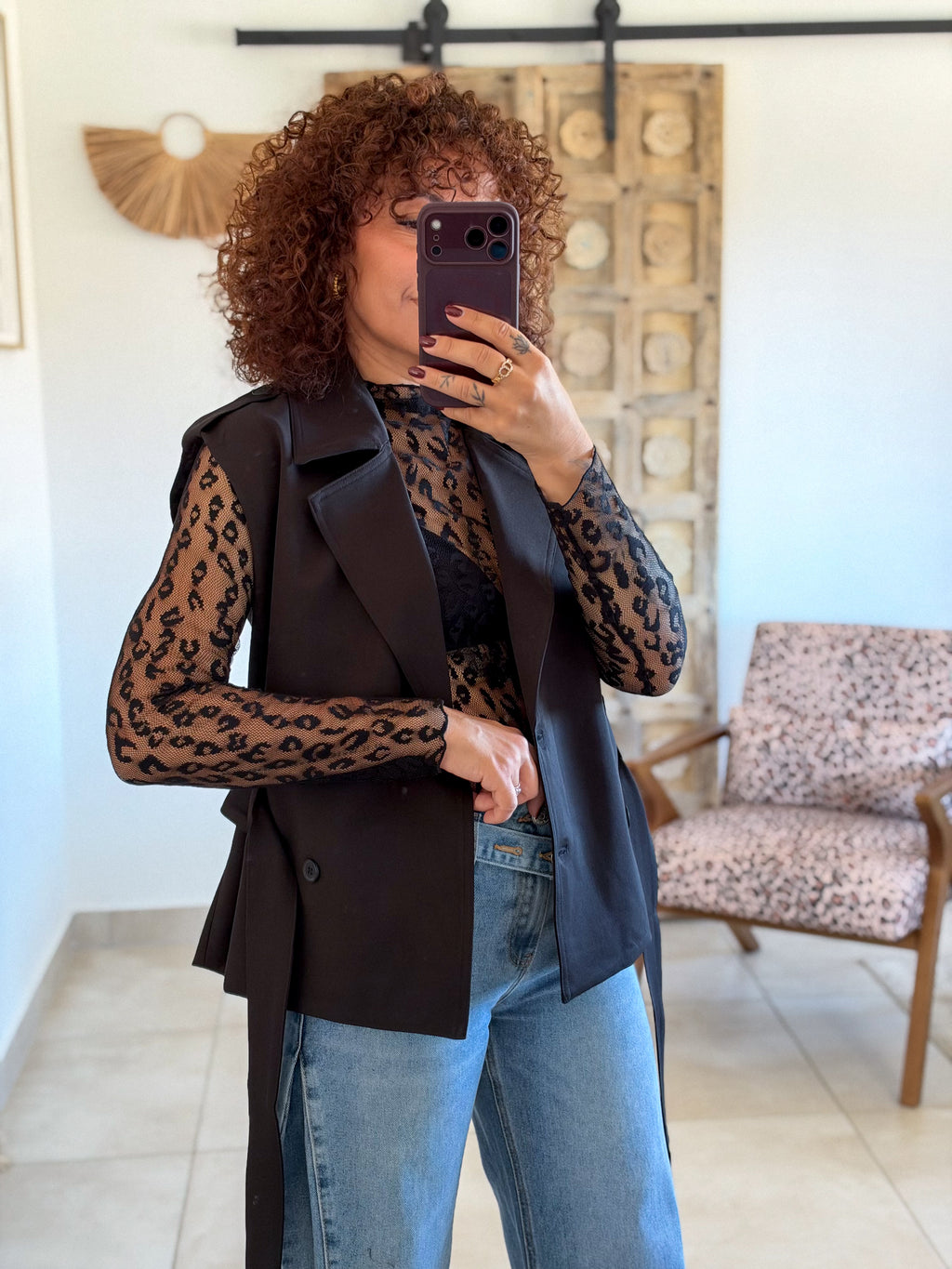 Veste Amal – Noire sans manches