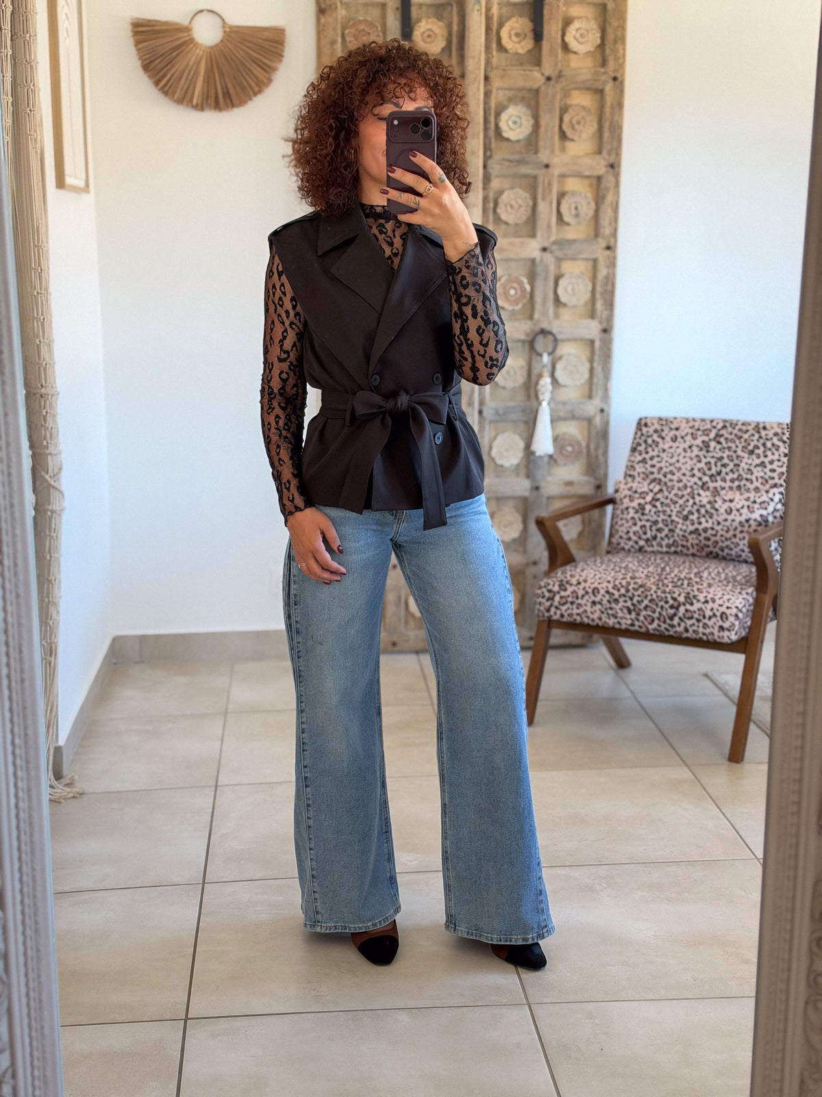 Veste Amal – Noire sans manches