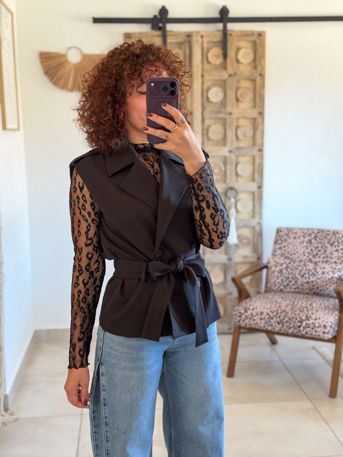 Veste Amal – Noire sans manches