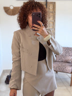 Veste blazer Ambre – Beige taupe