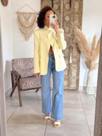Veste blazer Marilyn - Croisé jaune