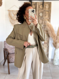Veste blazer Marilyn - Croisé vert olive