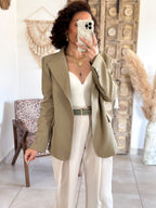 Veste blazer Marilyn - Croisé vert olive