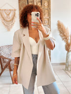 Blazer Pauline - Oversize écru