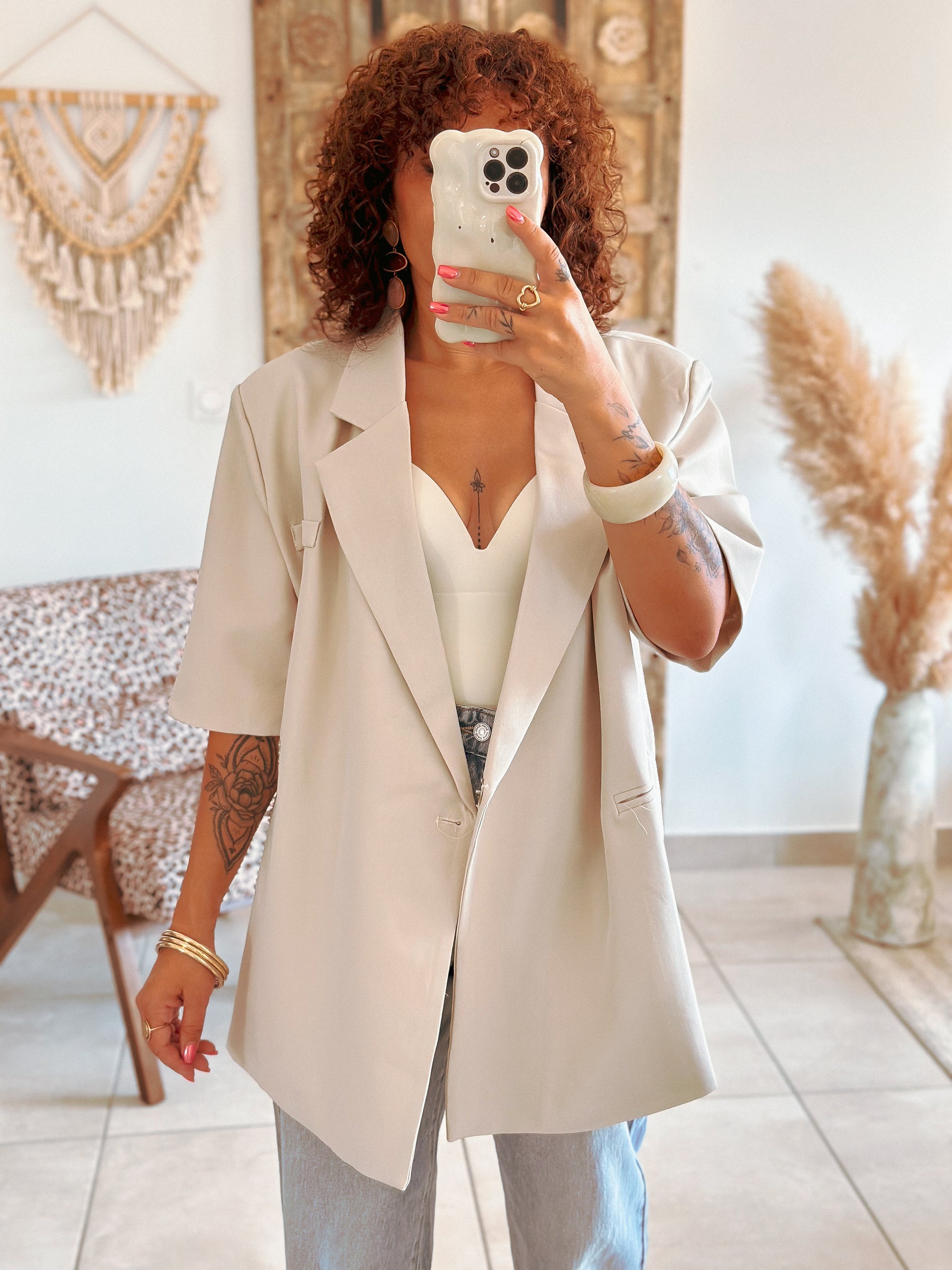 Blazer Pauline - Oversize écru
