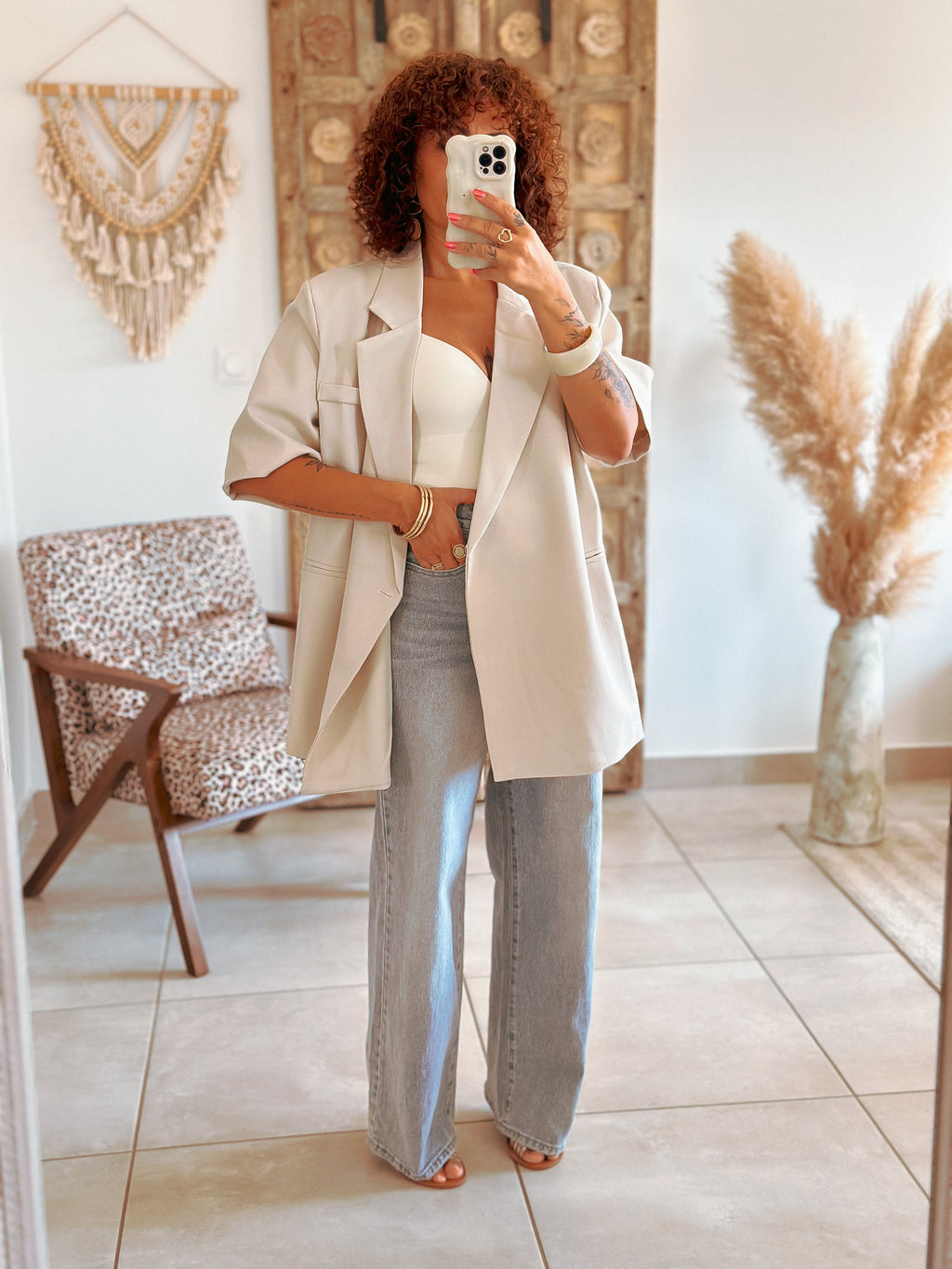 Blazer Pauline - Oversize écru