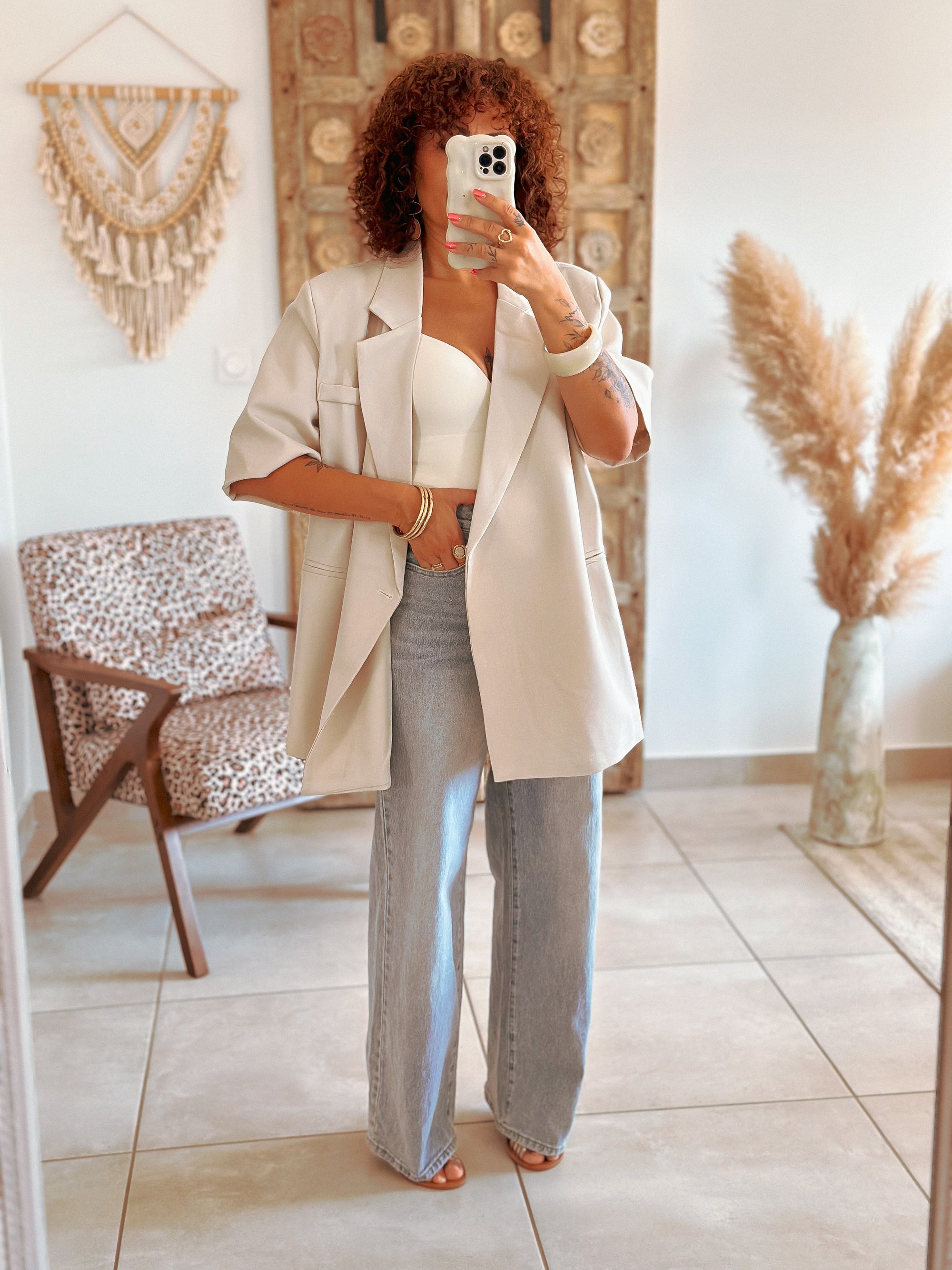 Blazer Pauline - Oversize écru