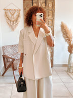Blazer Pauline - Oversize écru
