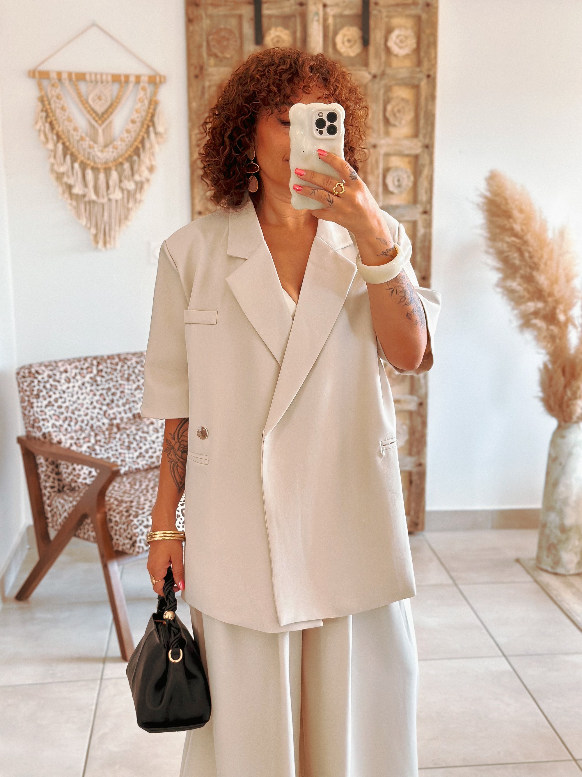 Blazer Pauline - Oversize écru