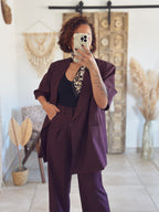 Veste Pinka – Oversize bordeaux